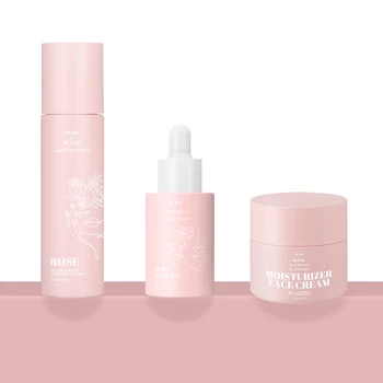 Hot Selling Anti Aging Wrinkles Brightening Retinol Cream Serum Toner Private Label Facial Skin Care Set