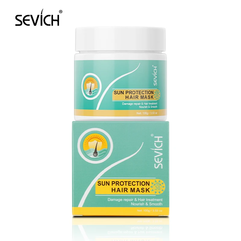 Оптовая продажа, заводская цена, Органическая Солнцезащитная маска для волос, эффективно предотвращает УФ-повреждение волос
