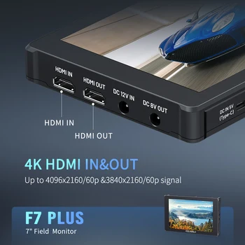 FEELWORLD F7 PLUS DSLR Camera Field Monitor, 7 Inch IPS Touch Screen, DC 8V Output for Camera, ODM/OEM Supported detail image