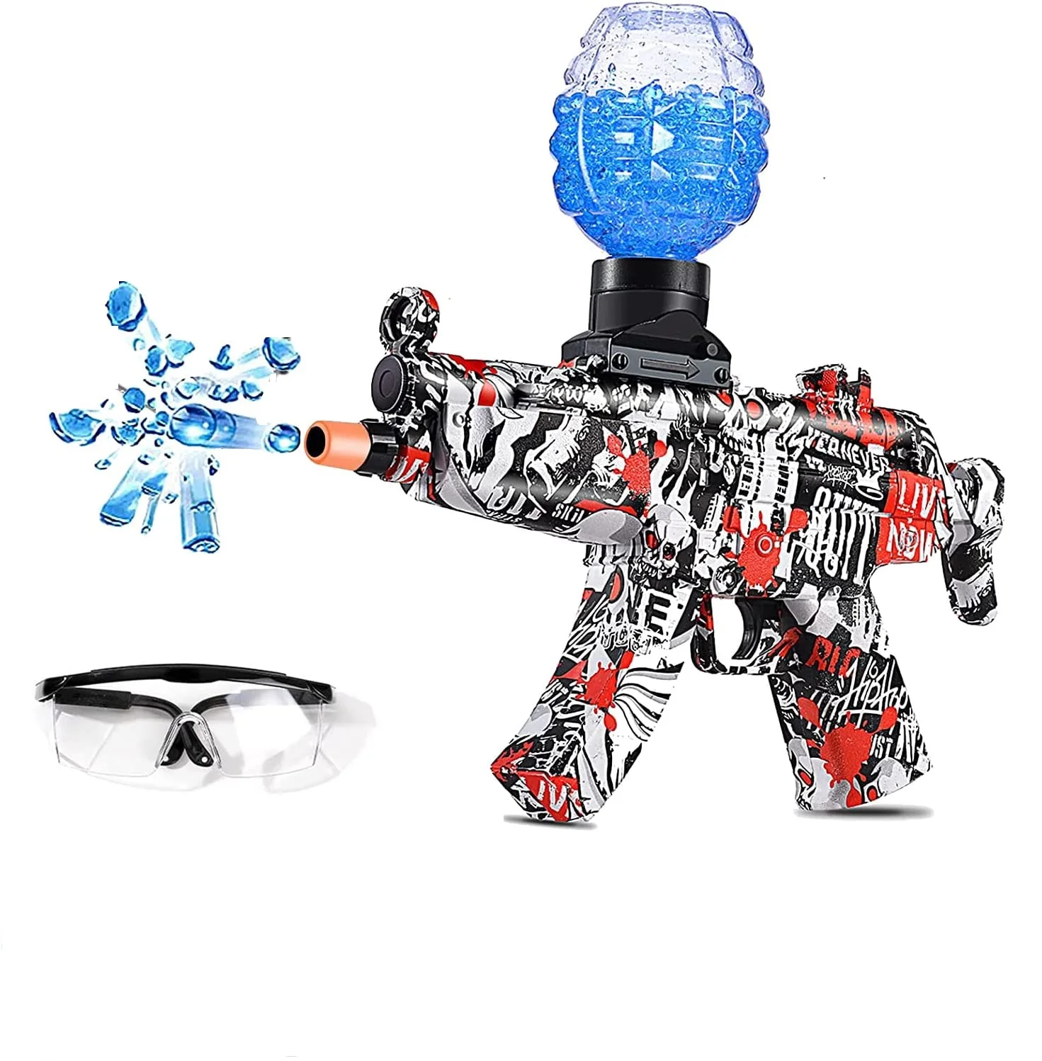 Ak47 Mp5 Uzi Gel Blaster Splatter Ball Gun Fun Paint Splat R Splatrball