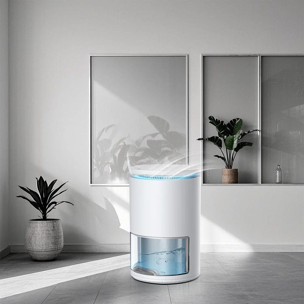 Smart Portable Dehumidifier with Whisper-Quiet Design Advanced Humidity Monitoring for Home Use