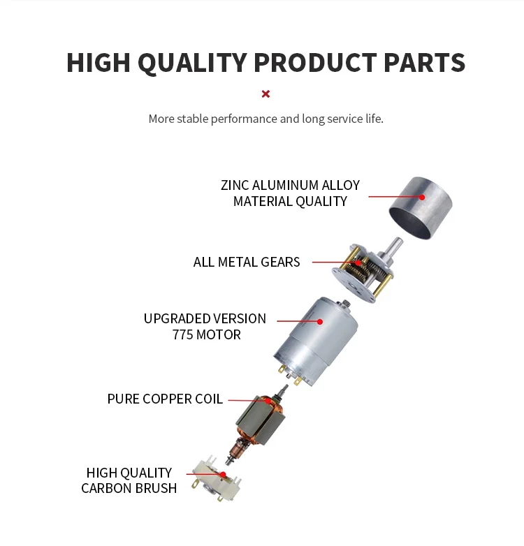 product 775 150w 12000rpm 12v high torque  motor with two ball bearing rated for cnc milling machine spindle motor lawn mower dc motor-5