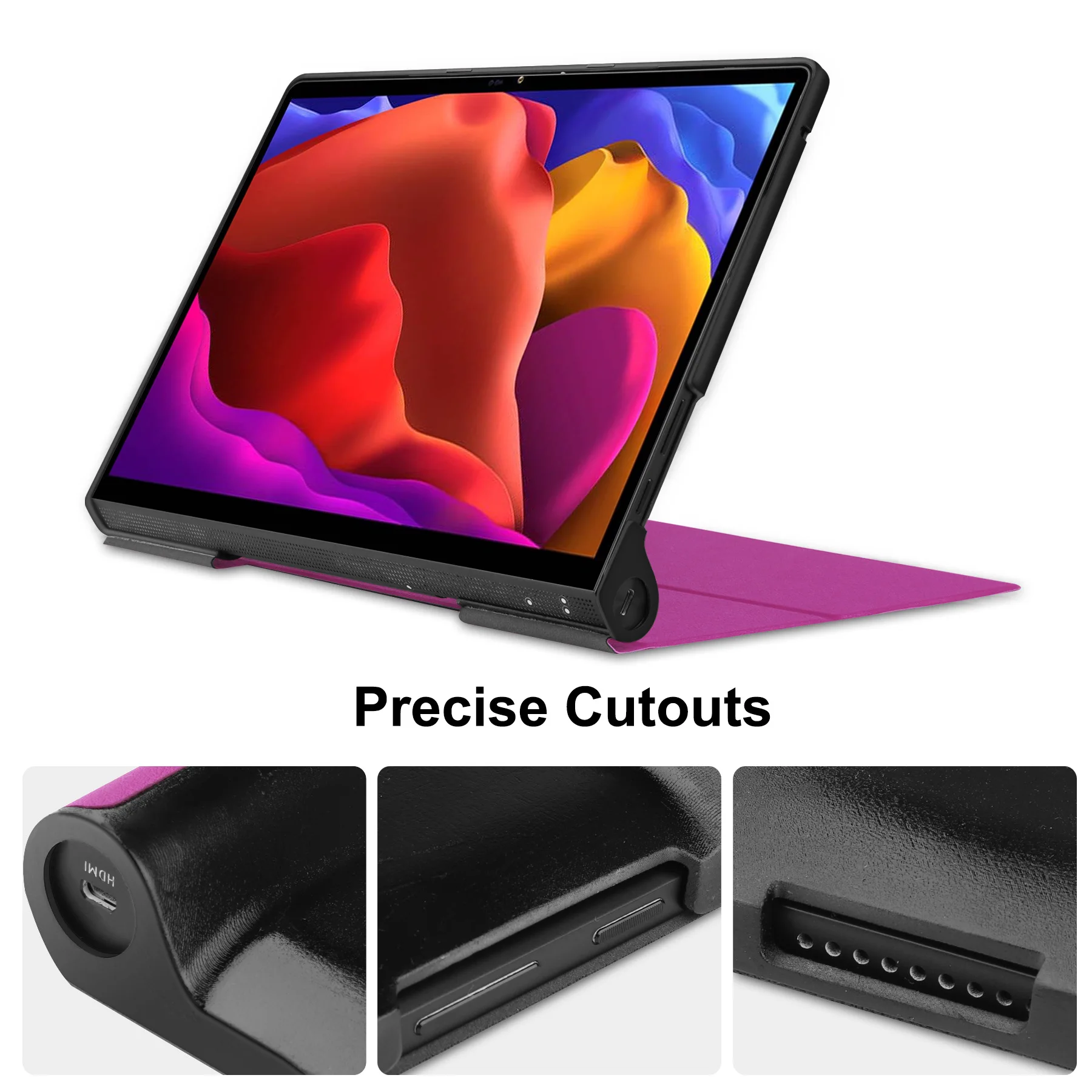 Lenovo Yoga Tab 13 Case - Durable PU Leather Flip Stand