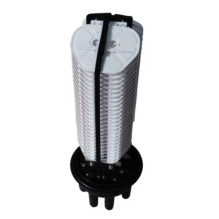 576fibers FTTH closure with heat shrinkable sealing fiber optic vertical closure