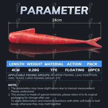 Soft TPR Lures 15pcs/pack Swim Baits 40mm 0.28g Artificial Soft Bait Fish Wobblers Soft Bait Lures – Soft Lure – view 3