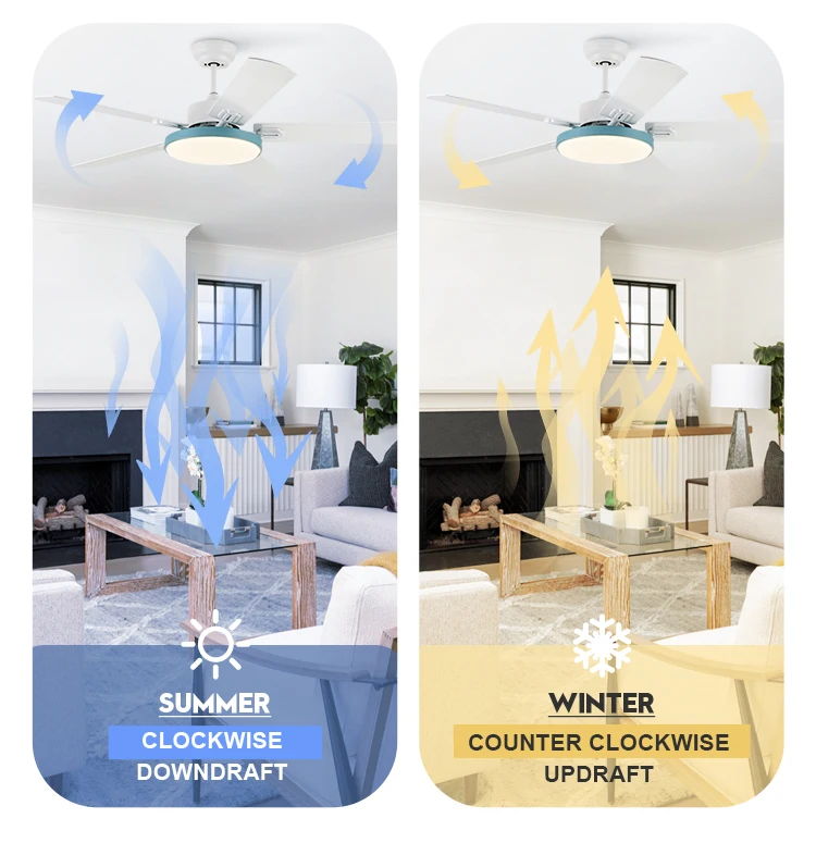 42/52 inches DC/AC Wood blades Remote Indoor traditional bathroom Air Cooling modern Decorative Ceiling Mounted Fans with Lights