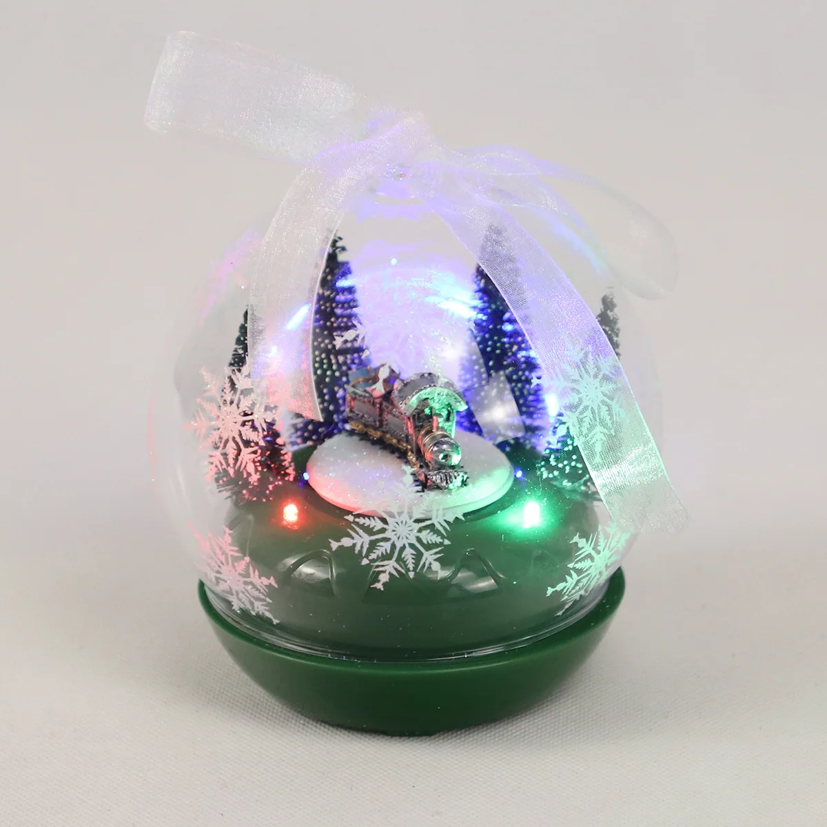 Musical Crystal Ball Winter Glitter Art Without Water Globe Music Box Desktop Ornament