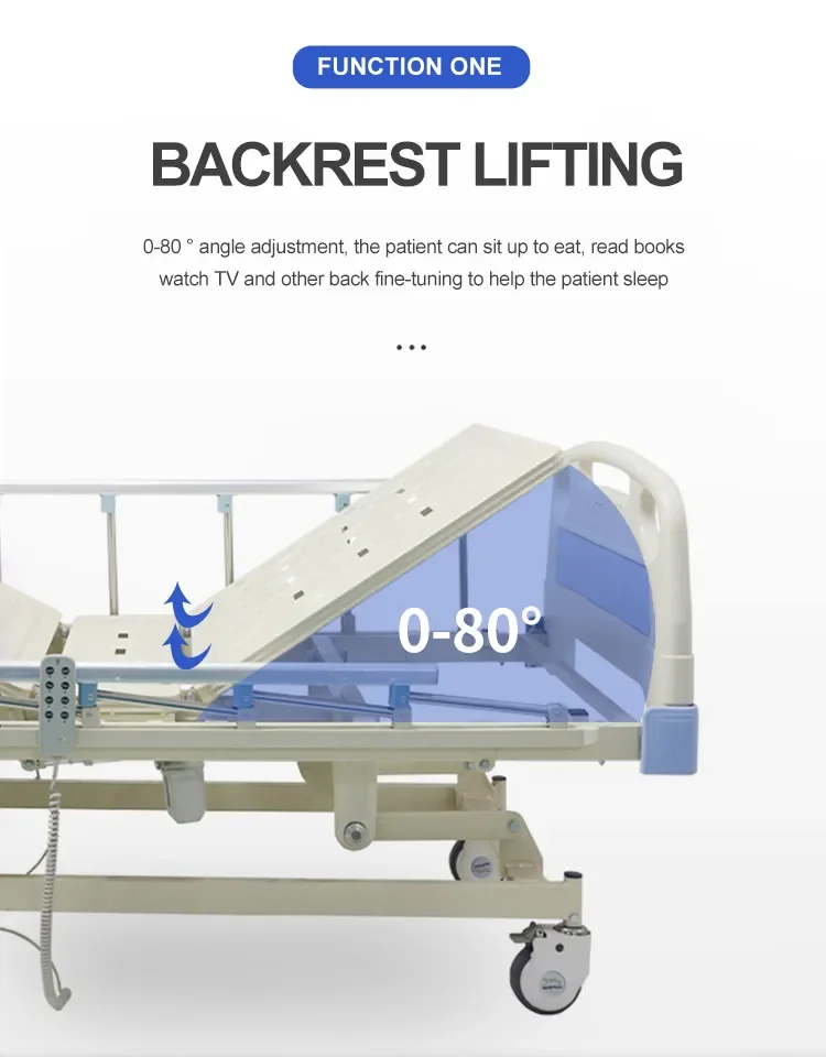 Hospital Furniture Clinic Patient Bed 3 Function Icu Medical Nursing