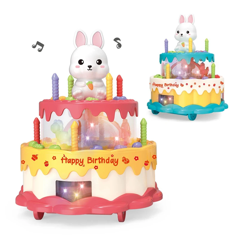 Electric Toy - Exquisite - Interesting - Good-looking Cartoon - Rotate 360  Degrees - Gift - Vivid Color - Carousel Birthday Cake with Light And Music  - for Boys - Walmart.com