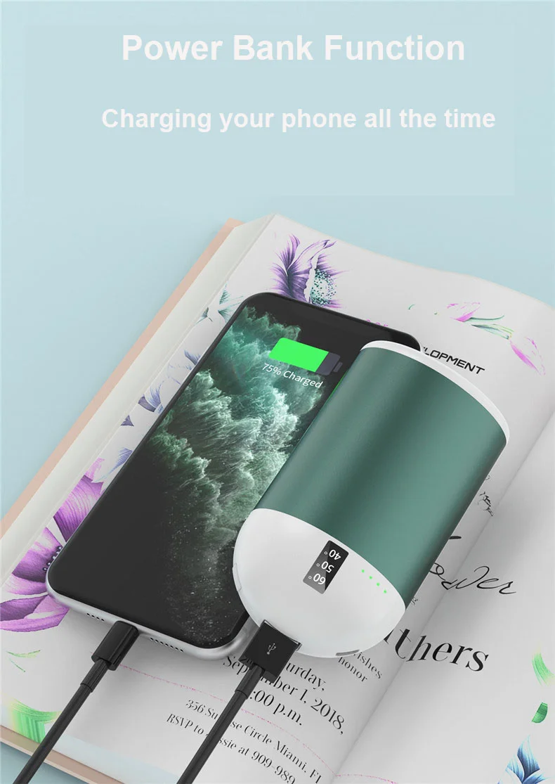 Новинка USB-грелка для рук внешний аккумулятор перезаряжаемый грелка 10000