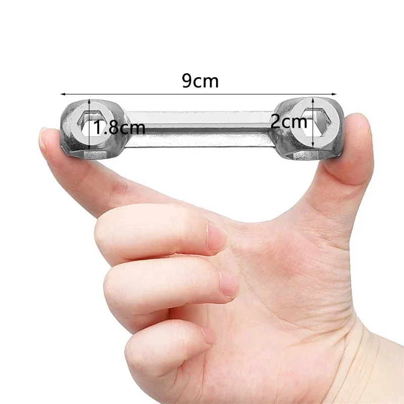 Tyenaza Knochenförmiger Sechskantschlüssel 10-in-1 – 6-15 Mm, Rostfrei, Für Fahrradreparatur