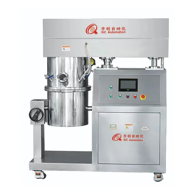60L vacuum mixing tank stainless steel hydrogel mixer automatic paste vacuum mixer manufacturers