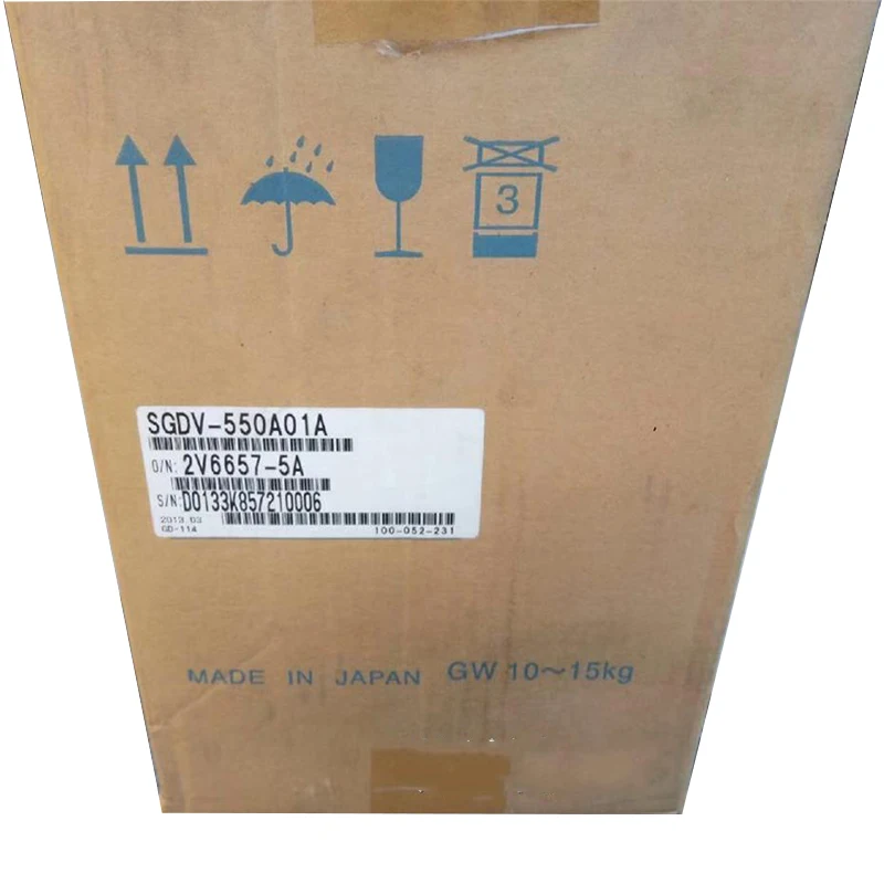 New Original SGDV-550A01A Yaskawa Sigma V SGDV series servo drive, designed for high-power precise position, speed and torque control in heavy-duty industrial automation systems.