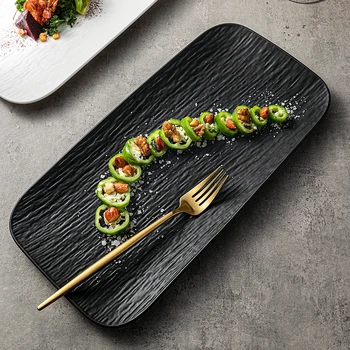 シェフジャパンロックプラトスホテルレストラン日本の黒セラミック