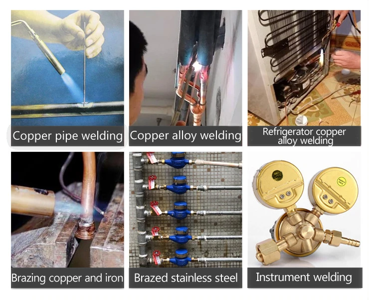 Best White And Blue Flux Coated Brass Brazing Rod Copper Brazing Rods