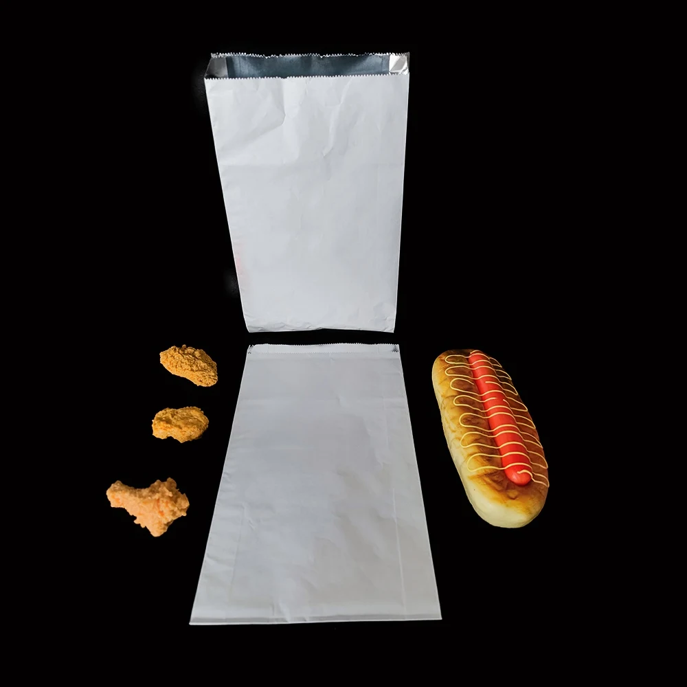 Bolsa de parrilla de aluminio para perros Bolsas de papel forradas de papel