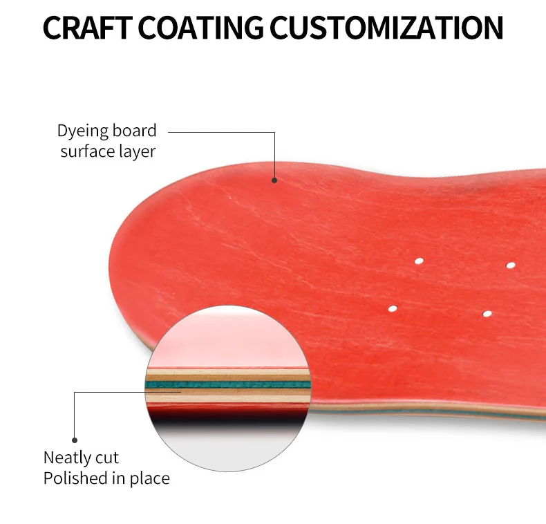 Blank Skateboard Colored Bulk Custom Blank Skate Board Skateboard Decks