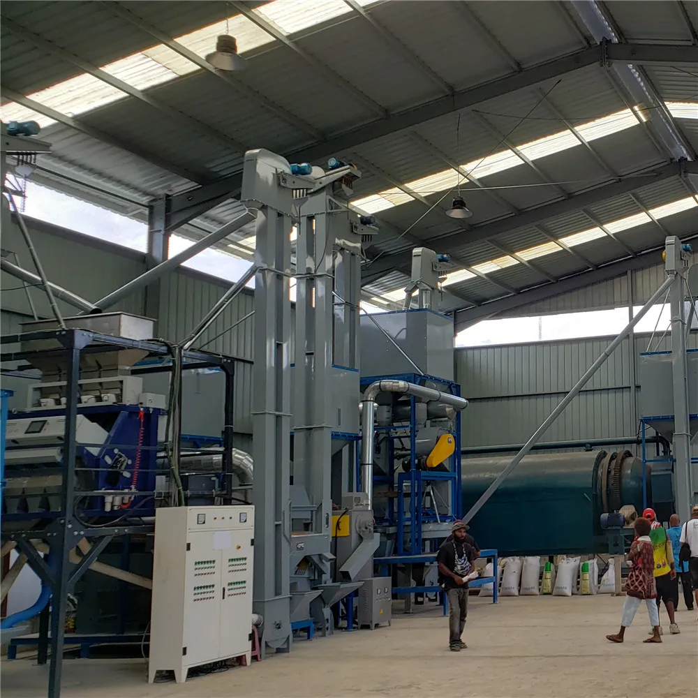 Dry Coffee Bean Machine Cleaning and Processing Plant Farm Equipment
