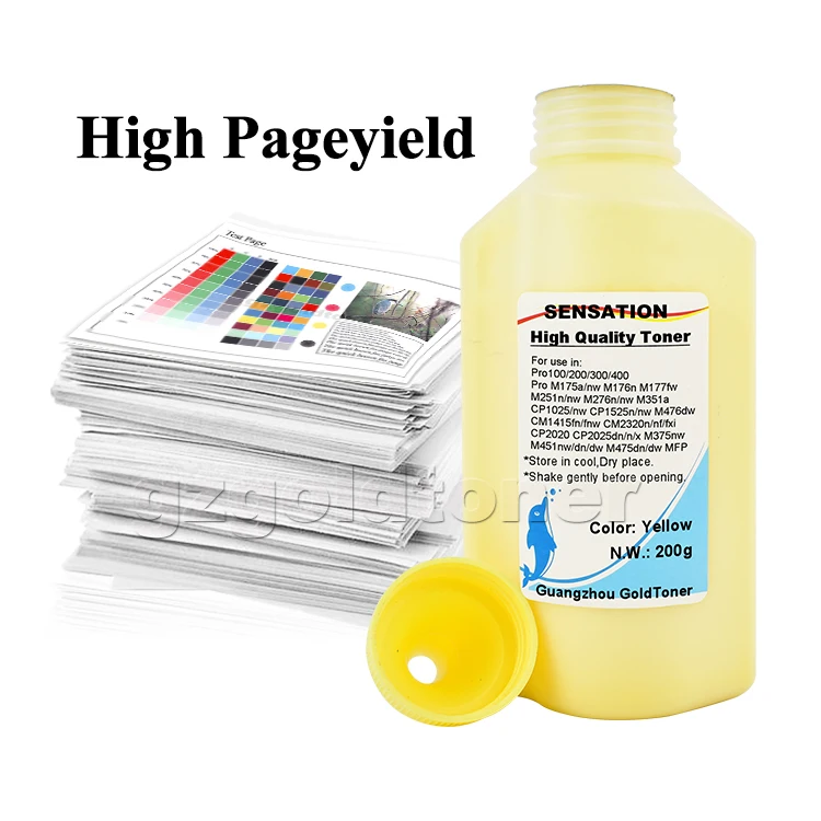 Universal Printer Color Toner Powder for HP 1215 1515 1525 1025 175 176 100 200 300 400 251 276 351 375 451 475 476 Toner Refill