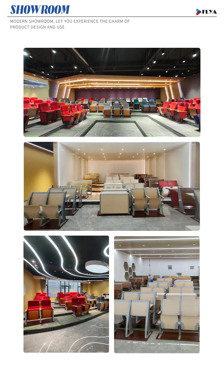 Modern Design Theater Seating Cinema Stadium Chair with Drink Holder ...