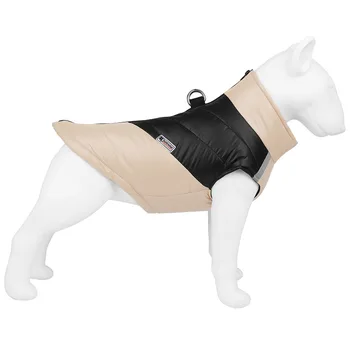 Classic Winter Waterproof Reflective Puppy Vest Warm Padded Polyester Fleece-Lined Dog Clothes for New Year's Wholesale