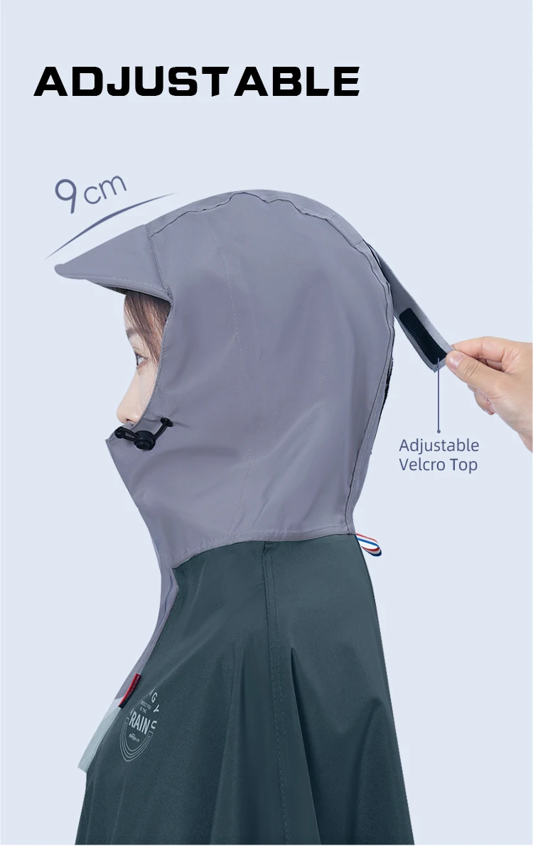 Waterproof OxfordRain Cape cloth bicycle raincoat travel and fishing rain coat supplier