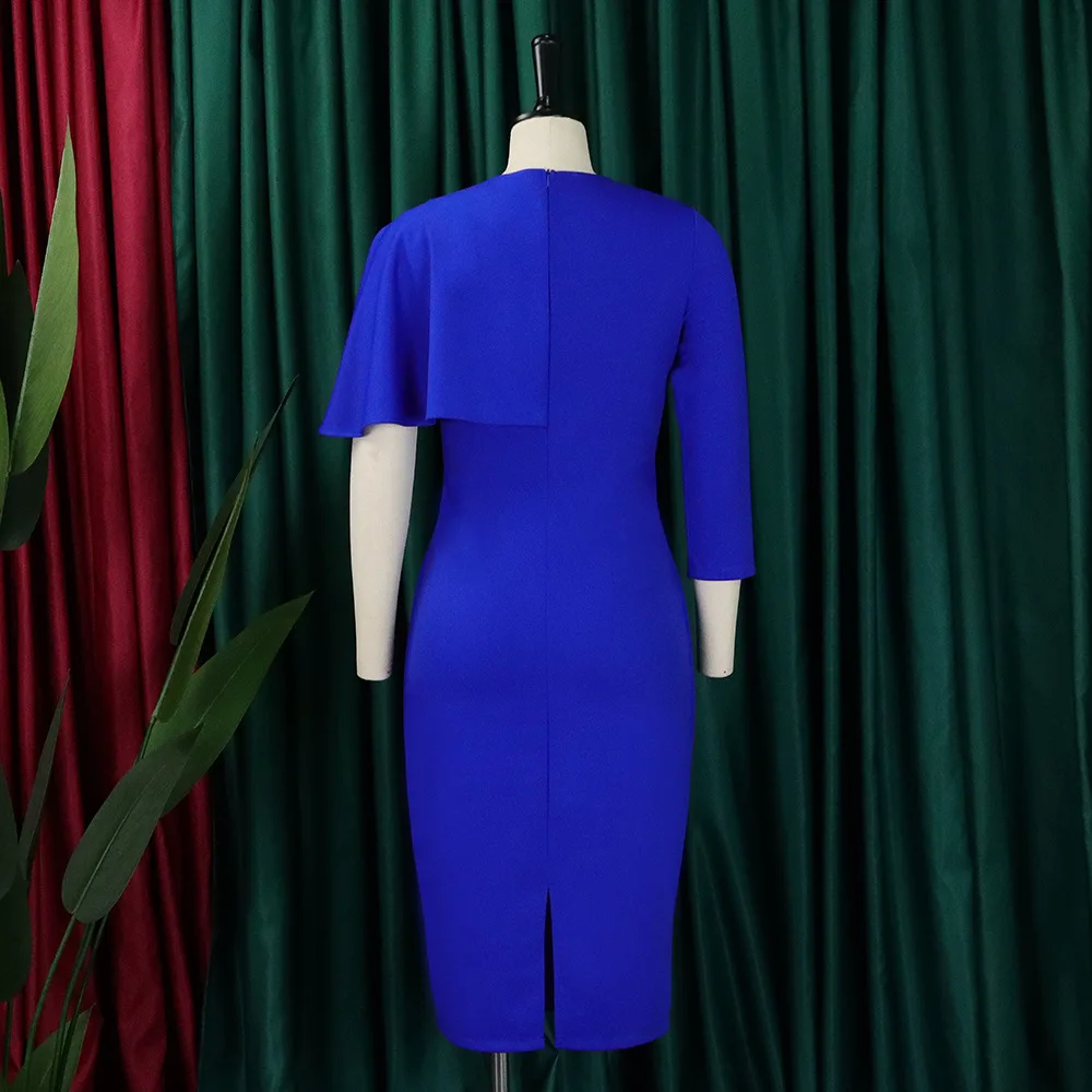 calvin klein royal blue dress Calvin Klein Royal Blue Bell Sleeve Sheath Dress Size: 10 The Rotation