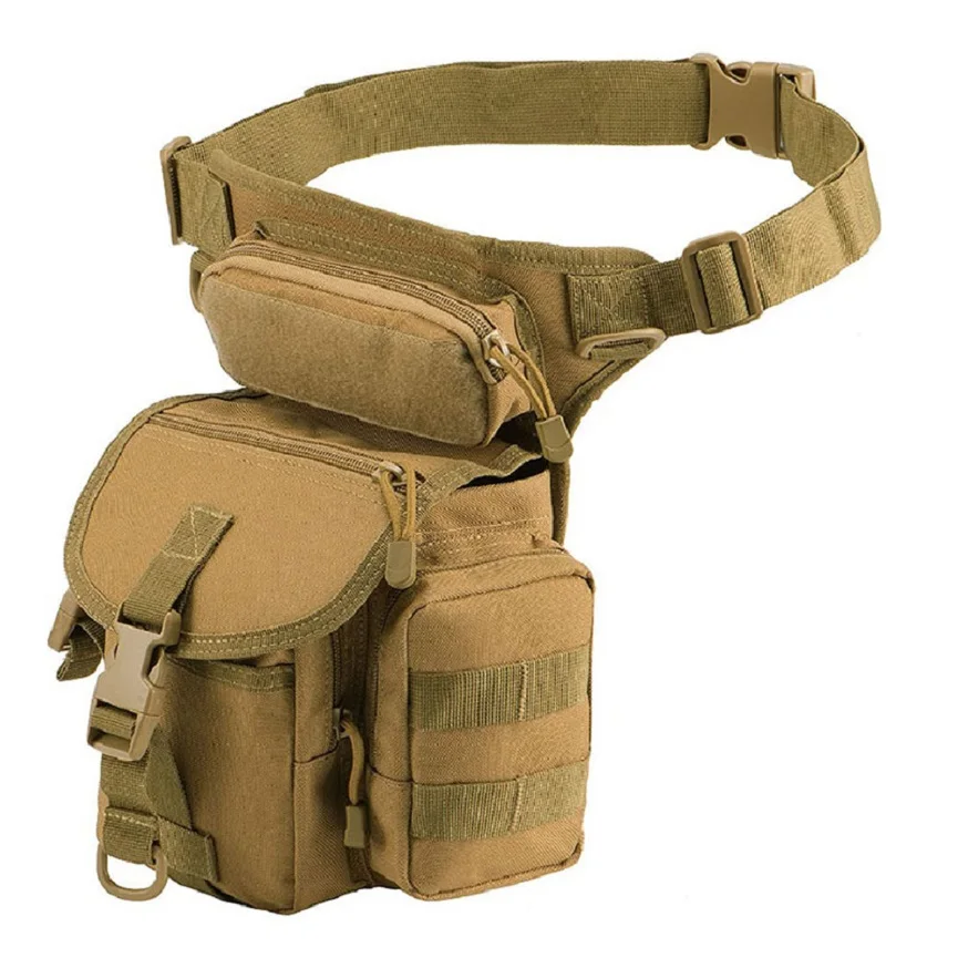 China Factory Customized Field Tactical Bag Waterproof Utility Camping Hunting Thigh Bag Training Thigh Waist Bag