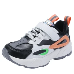 Модные кроссовки для мальчиков на шнуровке из ПУ кожи Oem