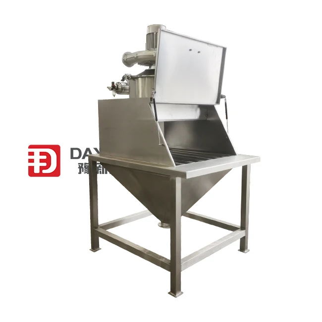 Dust-Free Hopper Feeding Station for Powders and Granules in the Metallurgical Industry