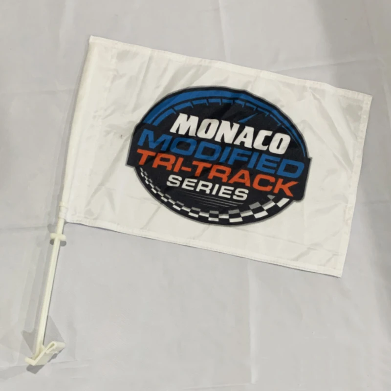 Wholesale Custom Car Flag Any Pattern of Custom Flagpole with Clips Car Flag with Pole