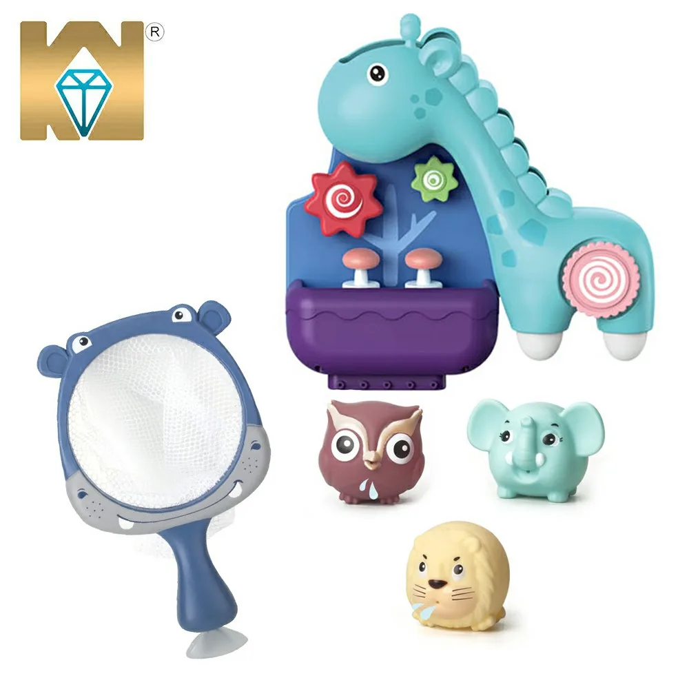 Кунян игрушки Органайзер сжимаемые Животные Жираф вода спрей Игрушки для ванны для душа