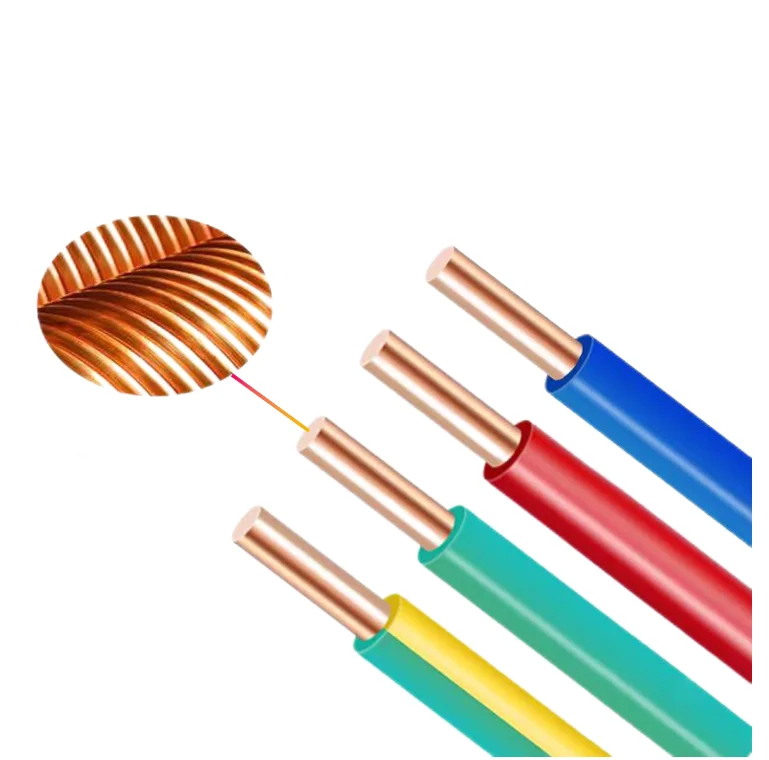 BV/TH/H07V-U power cable for construction copper conductor PVC sheath  Hard wire High Quality  low price Cables