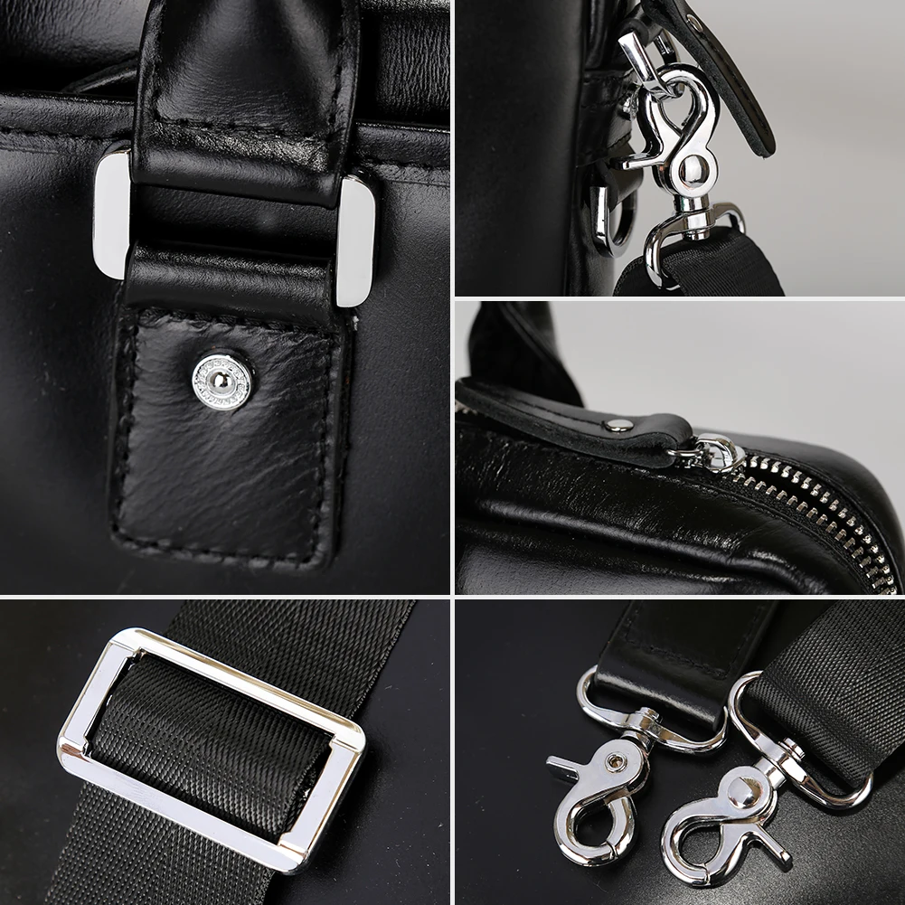 High Quality Fashion Design Man Laptop Bag Genuine Leather Waterproof Business Bag Briefcase for Man