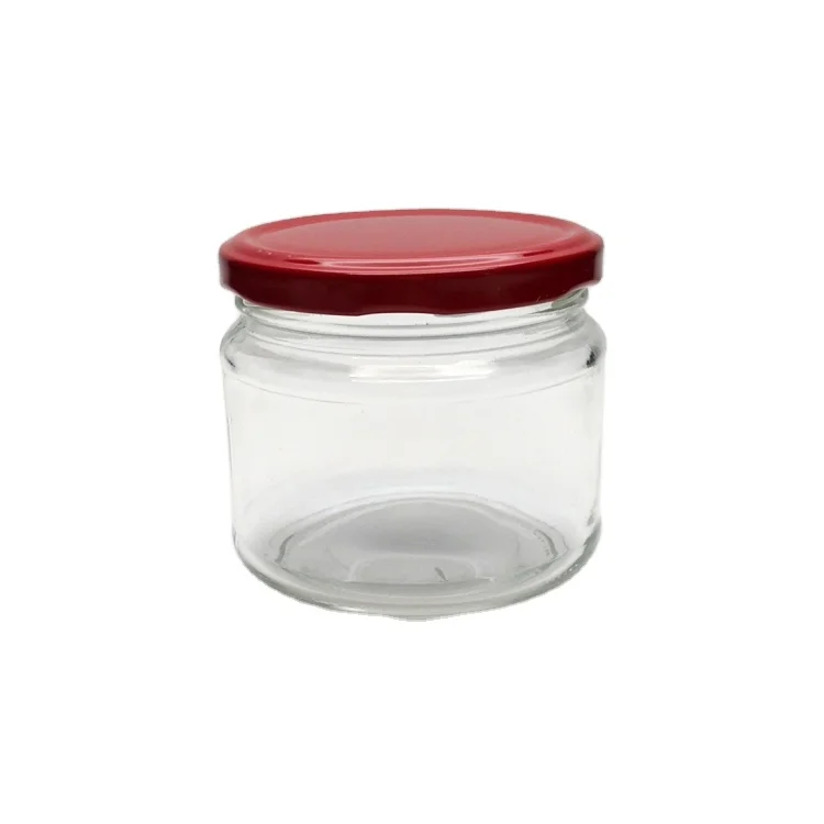10oz 250ml 300ml in Stock Wide Mouth Breakfast Honey Bee Jam Hot Chilli Sauce Chutney Dressing Storage Glass Jar With Lug Lid