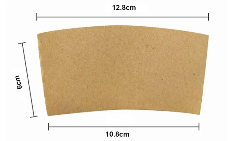 Kraft paper Corrugated paper cup cover insulated coffee milk tea take-away packaged cup holder manufacture