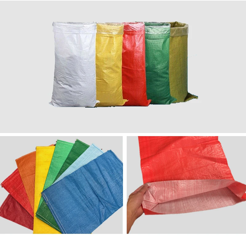 DAFENG Manufacturer Rice bag 25kg 50kg plastic sand cement packaging bags poly PP woven sacks for chemical fertilizer food