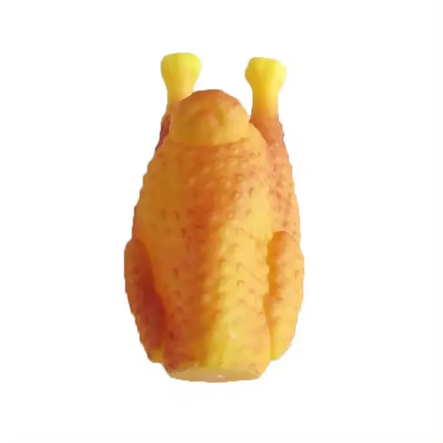 Amaz High Quality Teeth Cleaning Chewing Squeaky Rubber Headless Chicken-shaped Pet Dog Toys