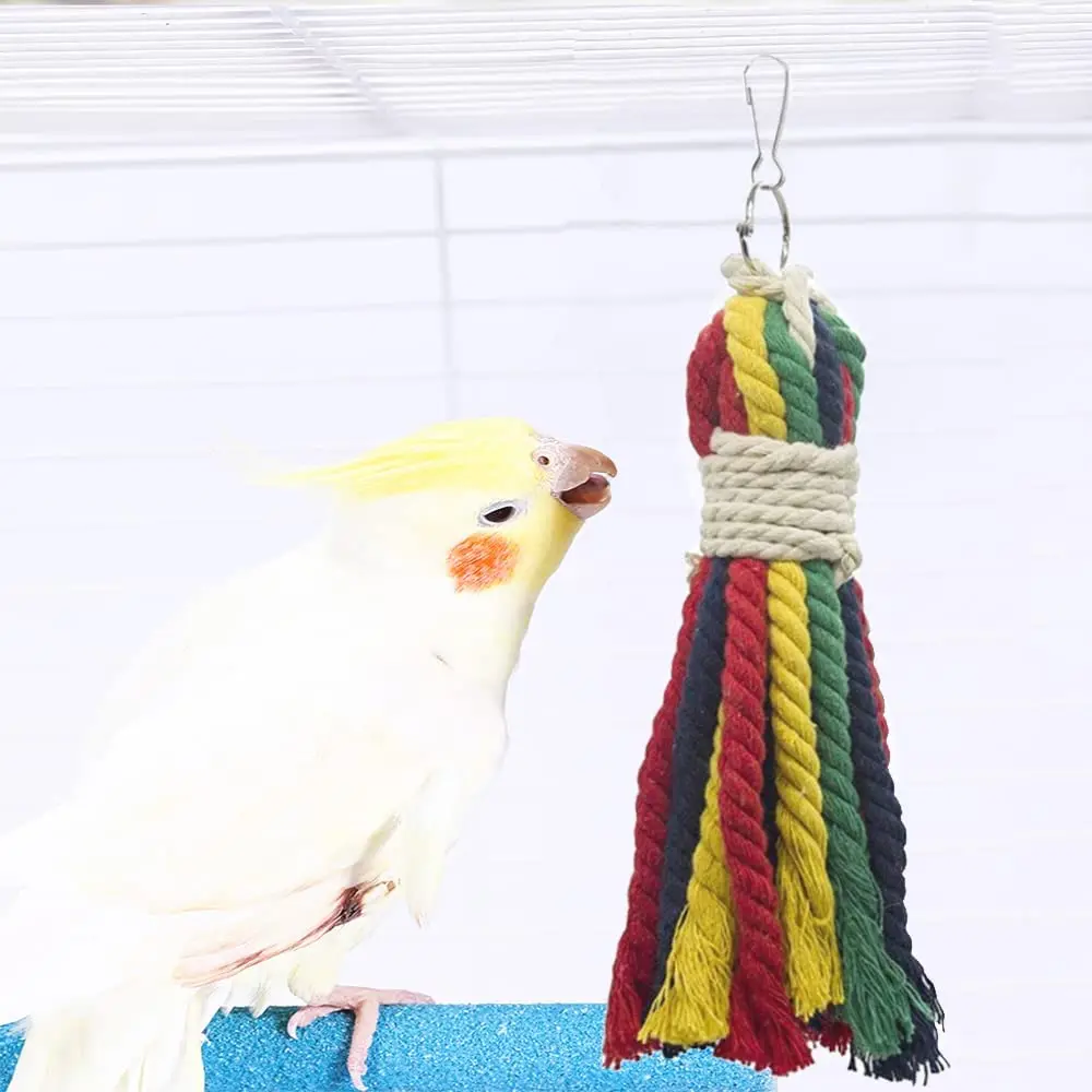 macrame bird toys