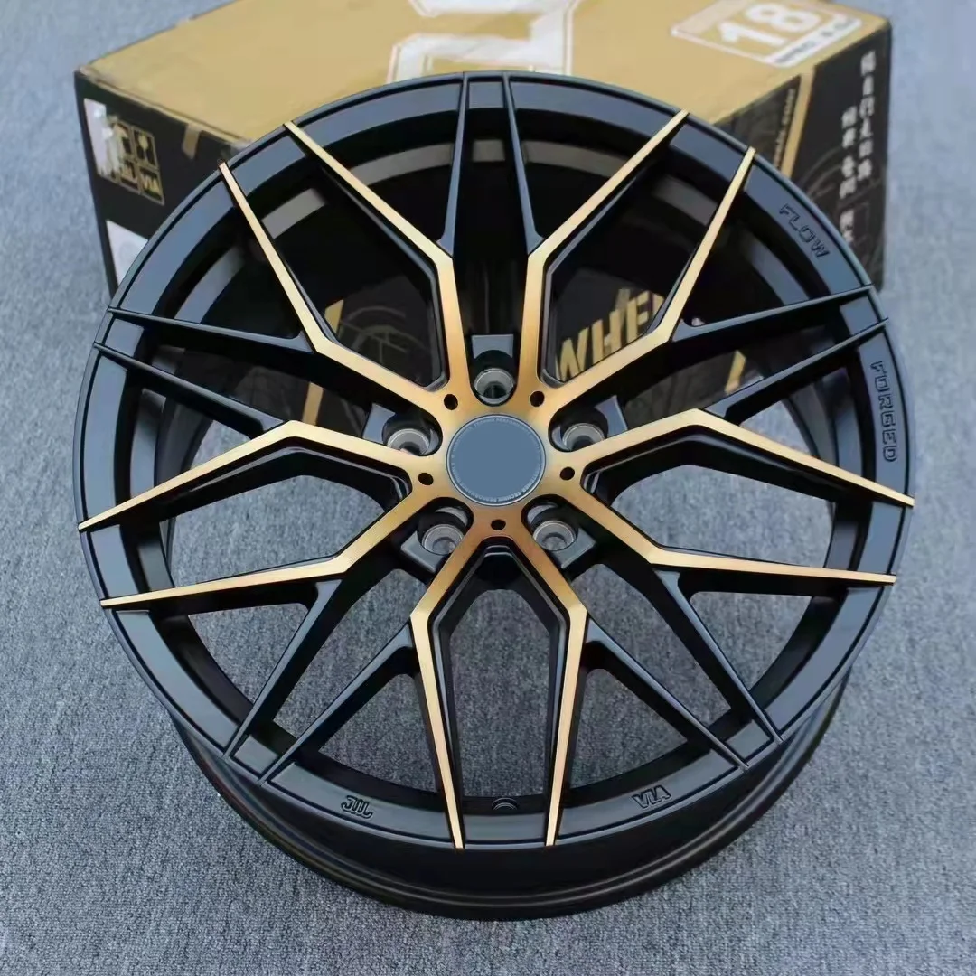 Racing 17 Inch Wheels 5x114.3 Custom Alloy Passenger Car Wheels Matte Black Replica