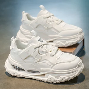 YC512 Summer New Height Increasing Hiking Shoes Lace-Up Running Shoes Running Mesh Lined Sneakers