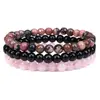 6MM Rose Quartz + Shining Stone + Rose Crystal