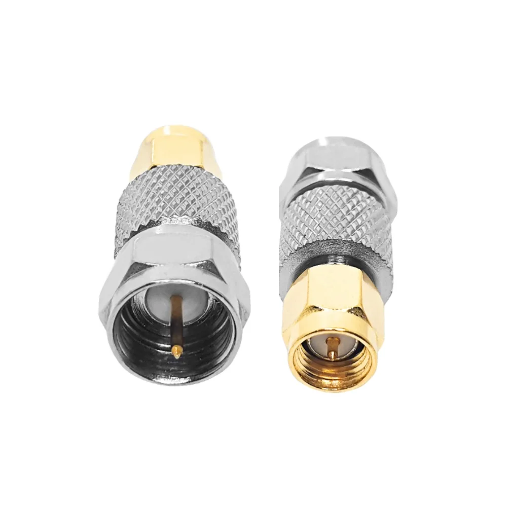 Adaptator Coaxialis RF: SMA Masculus ad F Masculus, Conector Coaxialis Directus pro Applicationibus RF et Adaptator