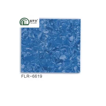 FuLuoEr 2m*20m*2.0mm Waterproof Hospital PVC Vinyl Homogeneous Roll Floor Mat Plastic Flooring