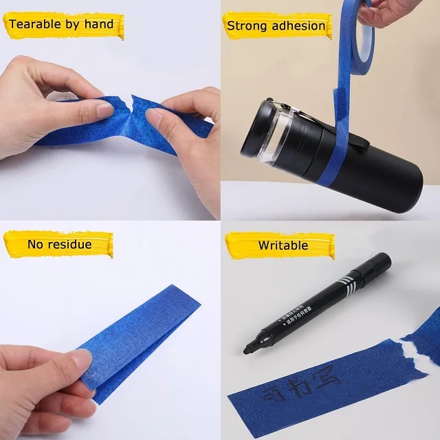 Masking Paint Tape Applicator Portable Masking Paint Tape Dispenser Cutter Tightly Seals Tape Onto Various Surfaces