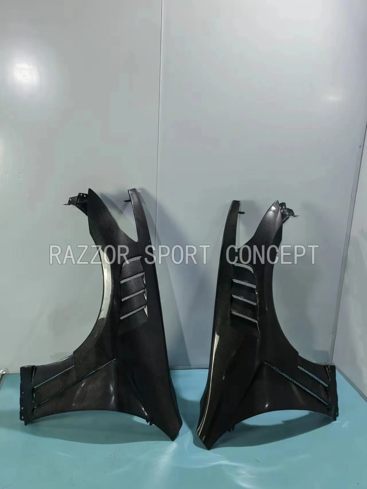 V2 Style Carbon Fiber Front Fender For Infiniti G37 Carbon Fiber Front