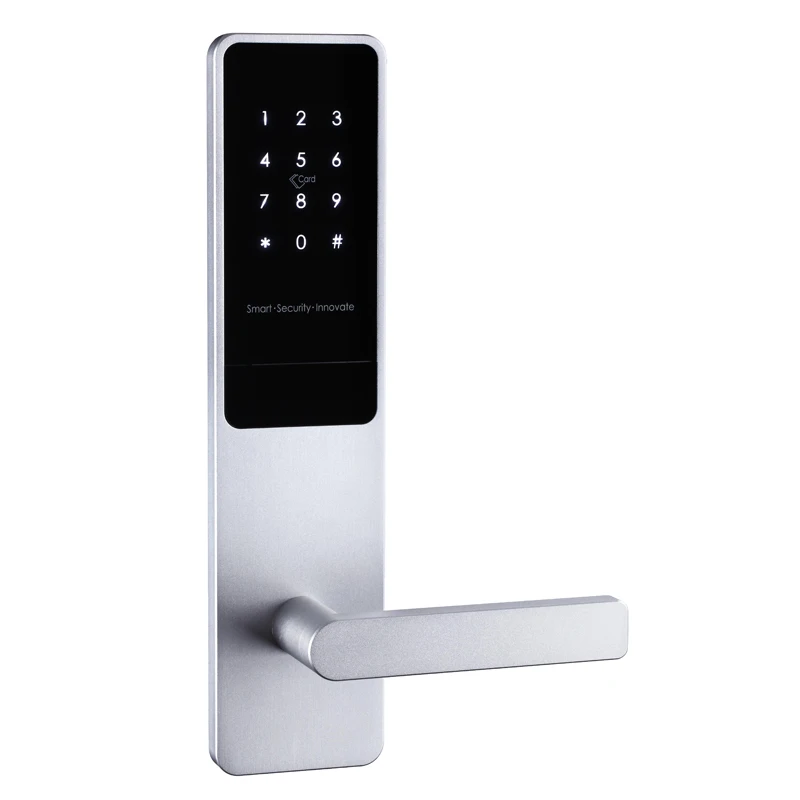 Home TTlock APP RFID Card Password Locks Aluminium Smart Advanced Front Door Keyless Digital Door Handle Lock
