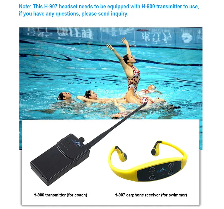 Casque Bluetooth d'enseignement de la natation à conduction osseuse (v