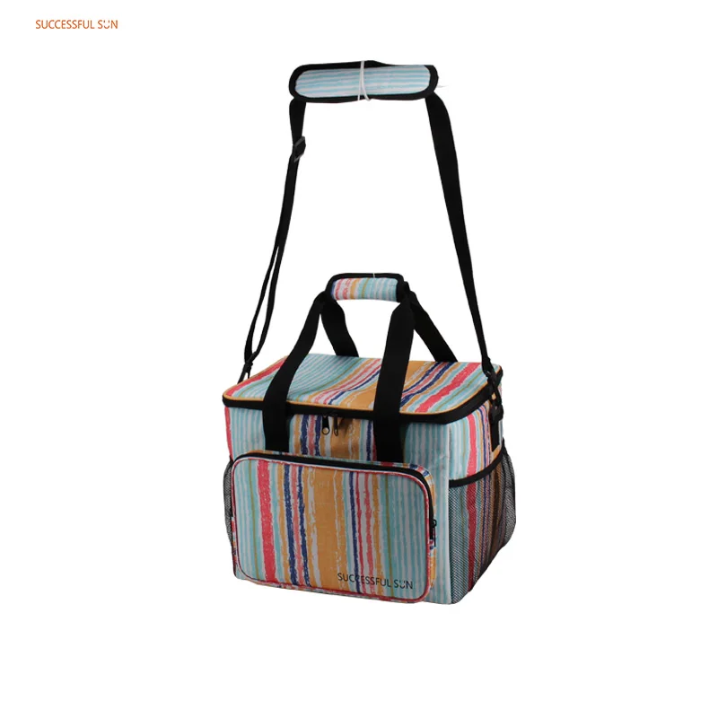 product manufacturer custom logo picnic outdoor oxford double chamber insulated bag cooler lunch bag-3