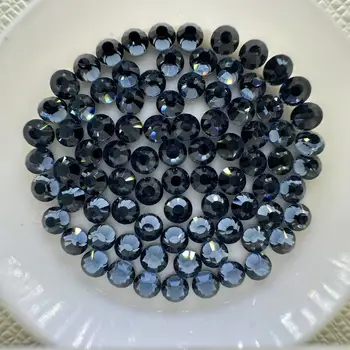 Wholesale OPL Denim Blue Glass HotFix Rhinestones - Elegant & Durable Decorative Stones for Crafts, Apparel, and DIY Accessories